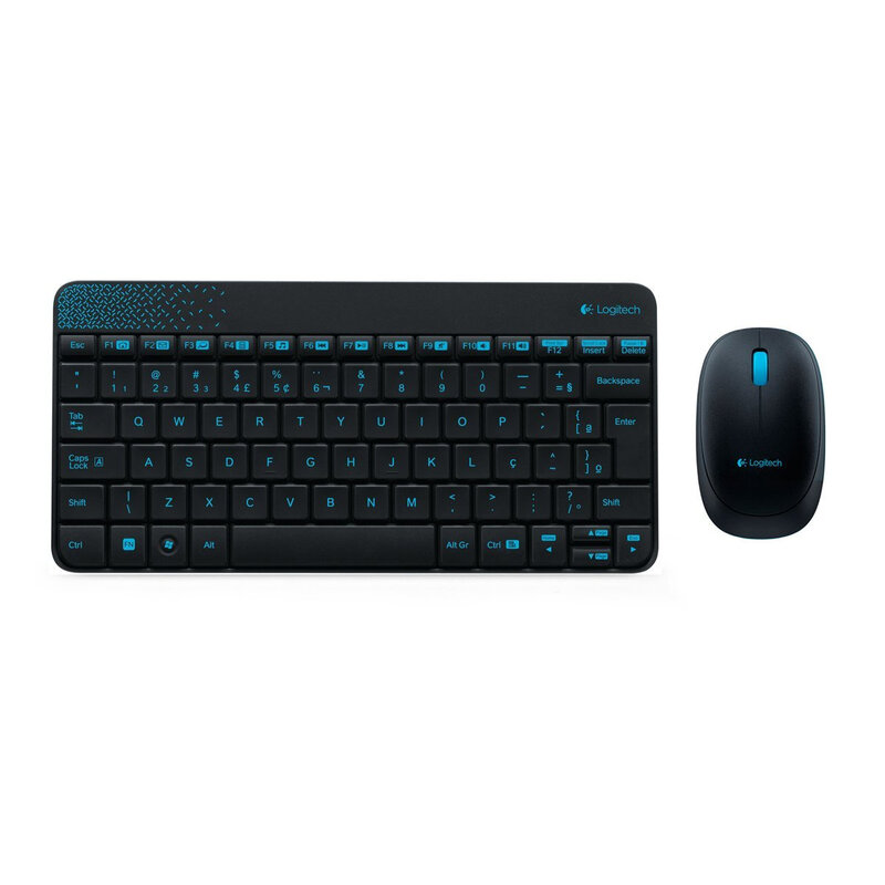 Logitech MK240 2.4Ghz Wireless Desktop Mouse and Keyboard Combo English/Korean Type Black Color