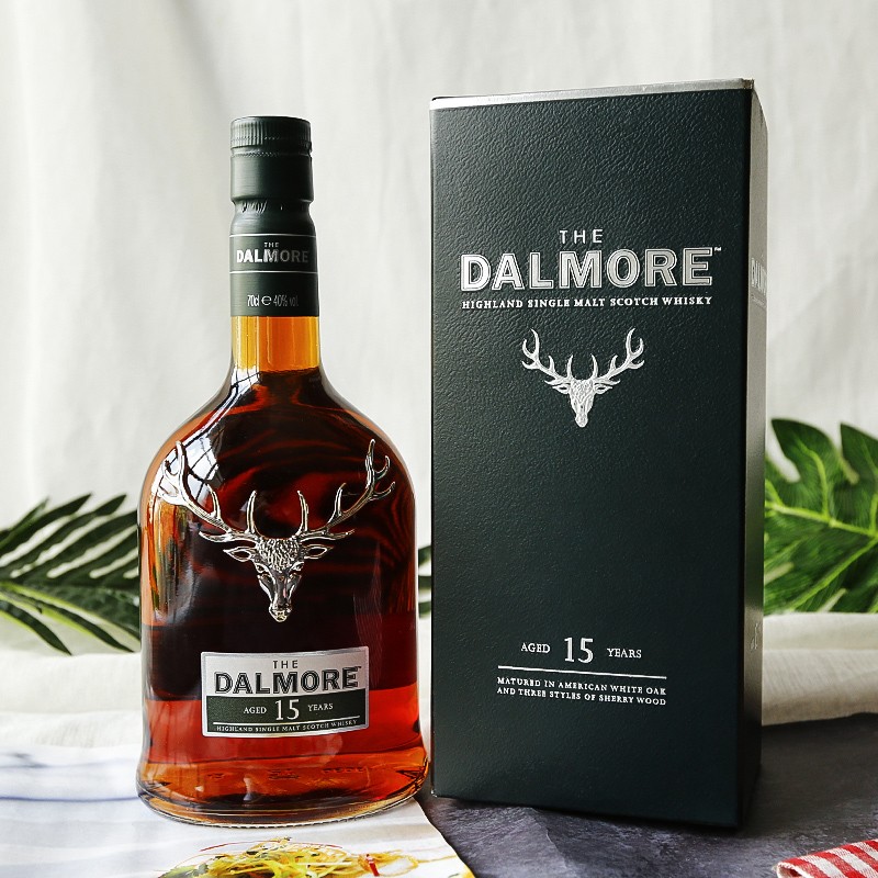 【官方授权行货】大摩威士忌 英国原瓶进口 大摩（DALMORE）大摩洋酒苏格兰单一麦芽纯麦威士忌 大摩15年