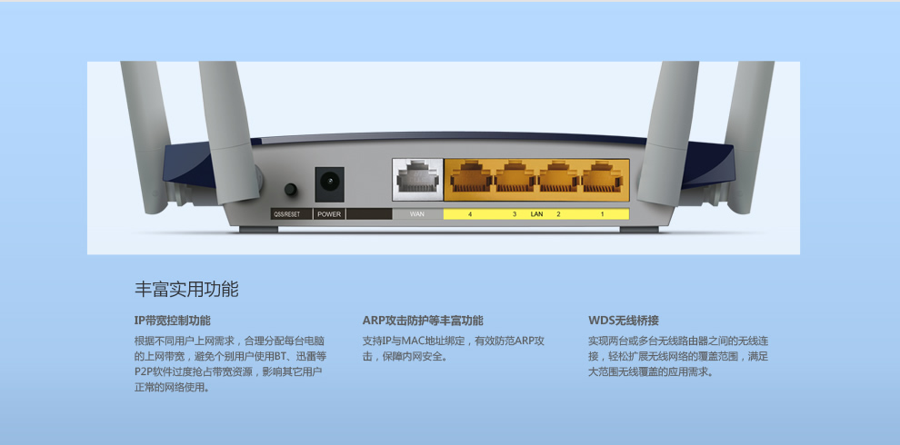 TP-LINK AC1200双频无线路由器 TL-WDR630