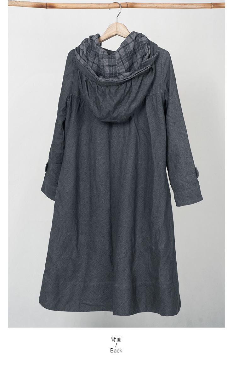 3时女装2012原创设计 新款秋冬亚麻中长款内