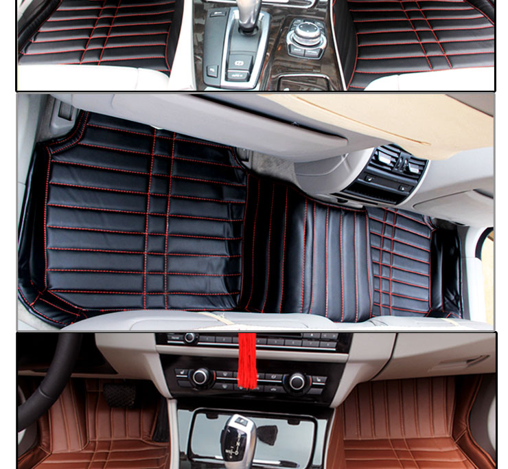 途睿手缝全包围连体脚垫 高档加厚超纤皮革全