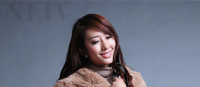 欧伊洋羊绒羊毛大衣呢大衣冬装清仓正品獭兔毛