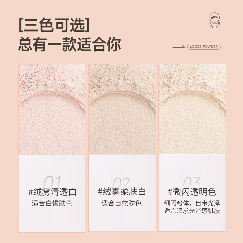 DPDP蜜粉清透持妆细腻哑光定妆散粉定妆控油不易脱妆油皮焕亮肤色嫩肤 绒雾清透白【控油雾感】10g/盒