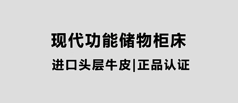 MELCHERS 北欧床双人纳帕皮床皮床1.8米主卧床1.5米床现代简约轻奢极简储物床 单床 1500*2000mm（真皮款）