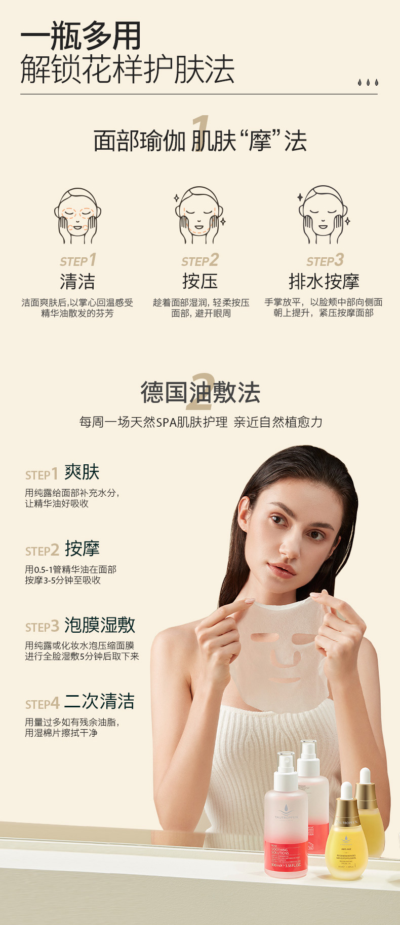 天露芬赋活精华油德国精华液 抗皱抗糖抗氧化 送女友生日小礼物 眼霜2ml*2【24年6月到期】