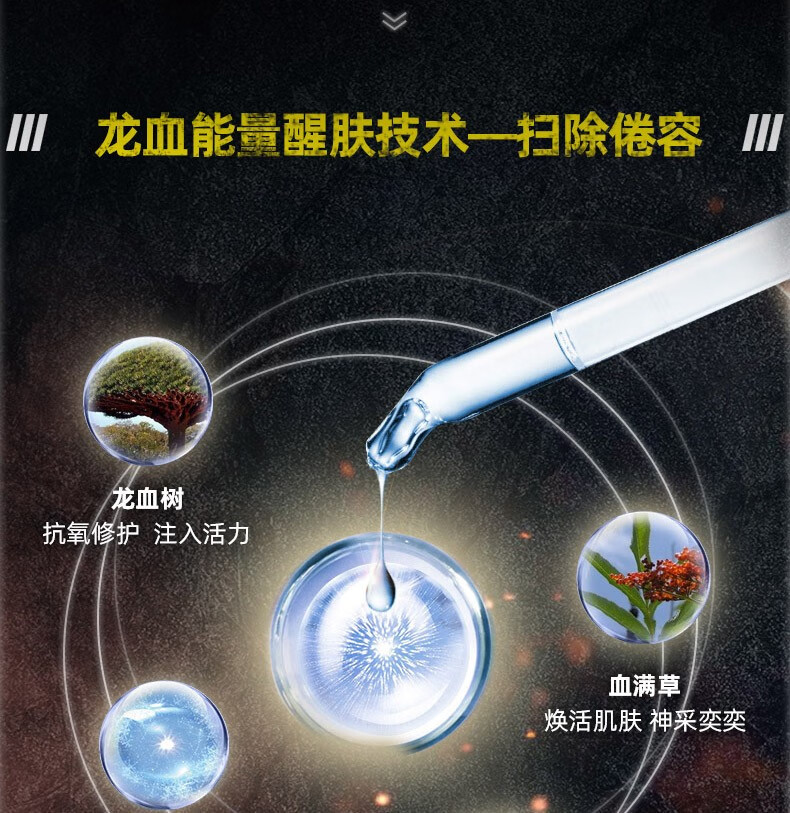 自然堂（CHANDO）男士护肤套装龙血能量补水保湿控油平衡细致毛孔清爽紧致焕亮修护 6.龙血醒肤（洁面+水+润肤露）