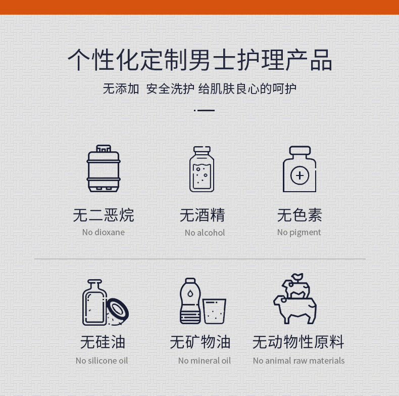 体顺 TSHUN男士氨基酸洗面奶洁面乳控油洁面乳深度清洁保湿苦参驱满虫 2支装