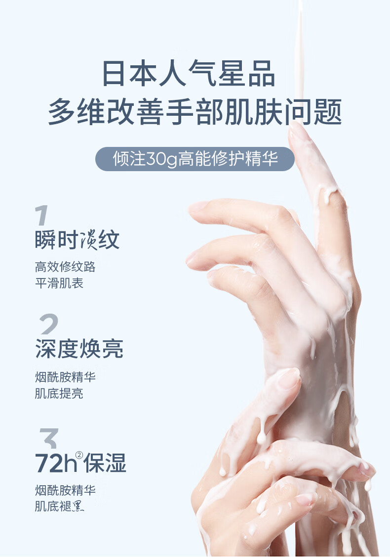 SUMDOY 日本进口美白烟酰胺手膜手套补水嫩白保湿淡化细纹去死皮男女士 敷出牛奶肌（到手两件）