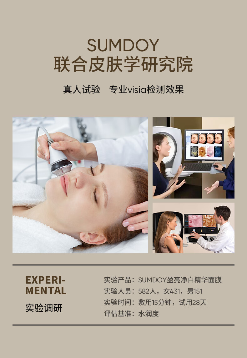 SUMDOY日本进口面膜美白补水淡斑提亮肤色抗皱男女士祛斑修复专用 【淡斑抗皱】5片/盒 共20片