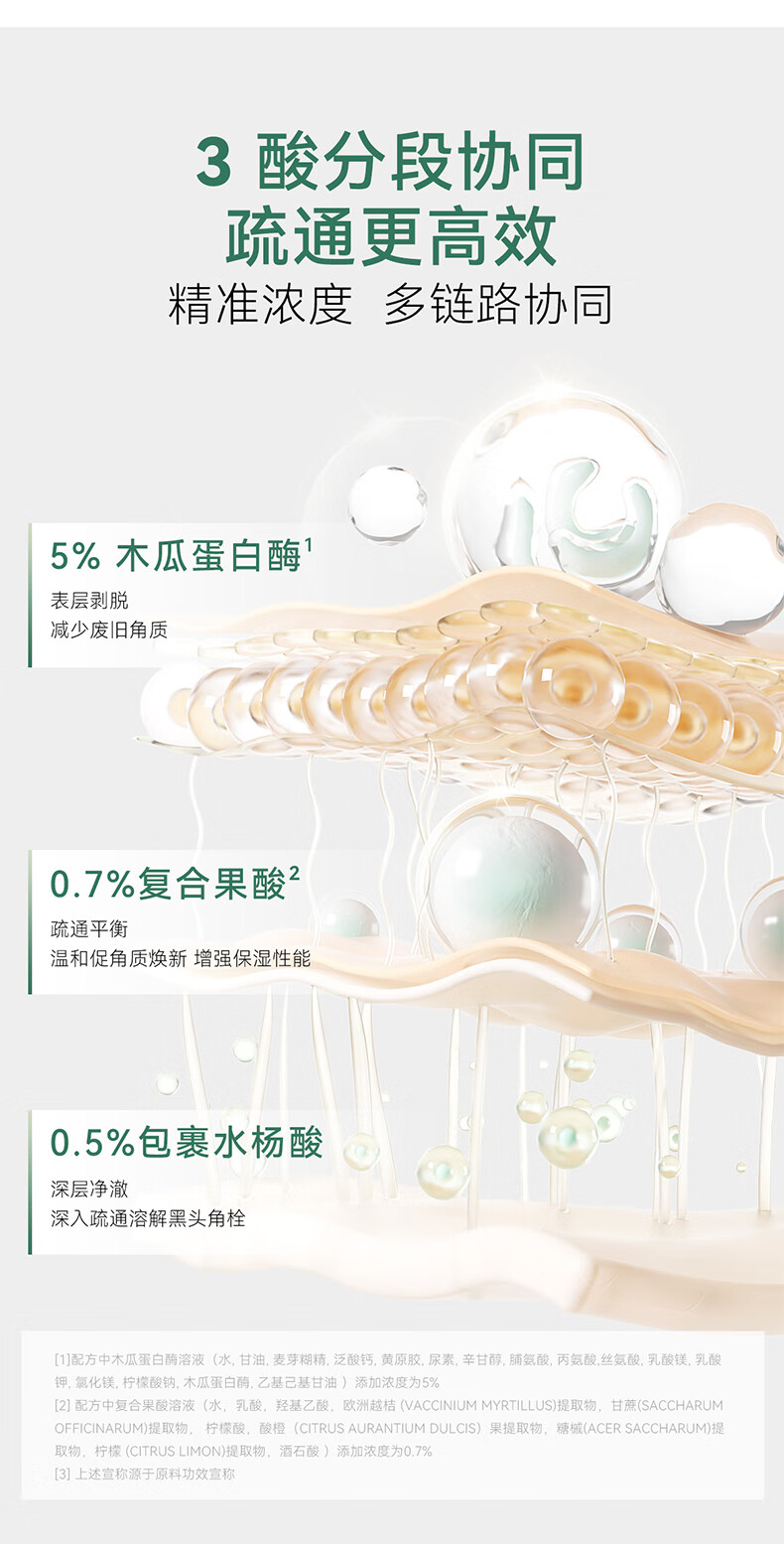 安修泽（ONCUR）清洁泥膜 水杨酸果酸涂抹面膜深层清洁毛孔控油去黑头白泥 组套装240g