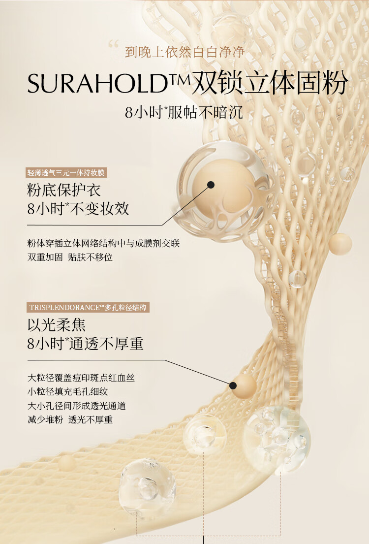 blankme半分一干皮小源泉粉底液自然轻薄持久不脱妆滋润保湿 Y1 适合黄一白 妆感自然偏白