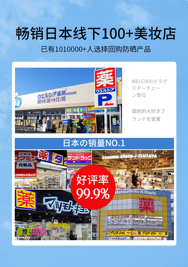 SUMDOY日本进口防晒喷雾防晒霜SPF50+++全身防水户外隔离霜防护儿童女士 【高倍防晒】清爽不黏腻100ml