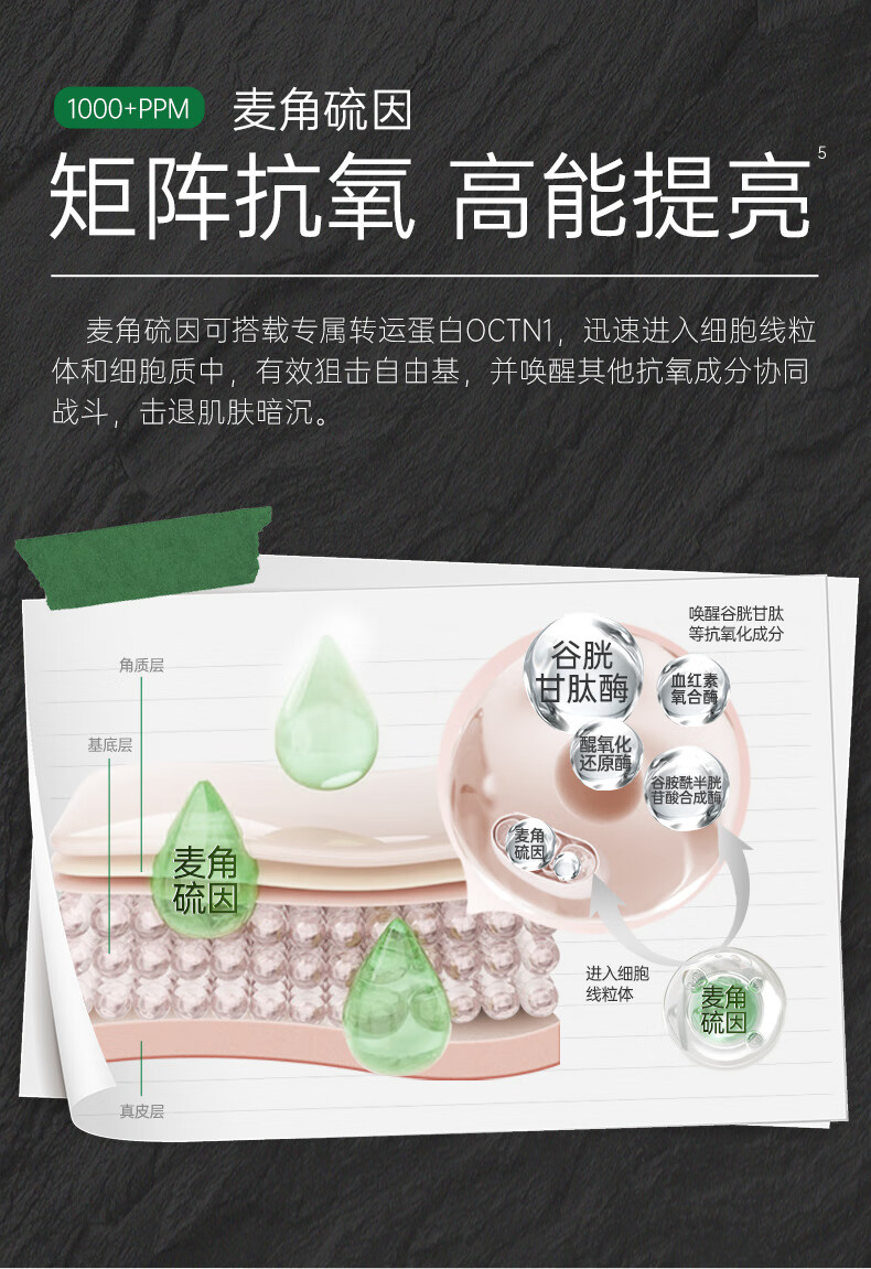 玻·麦·妍麦角硫因赋活焕颜次抛精华液补水保湿 抗皱紧致 褪暗提亮仅三生物 【50支】抗皱提亮