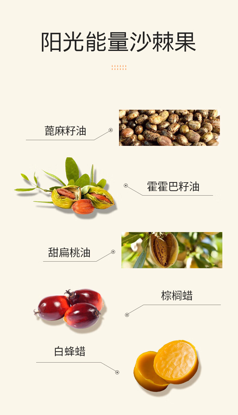 天露芬日夜修护去死皮德国进口唇膏 保湿滋润淡化唇纹防干裂润唇膏唇膜 沙棘唇膏4.8g