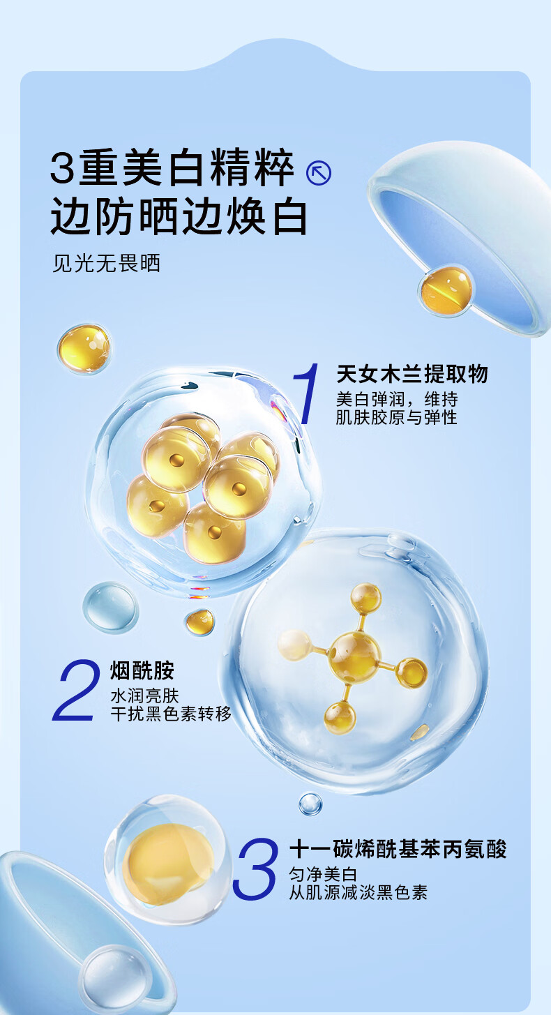 EHD 防晒霜水凝皙隔离霜全身轻薄透气户外男女四季 79/支【防晒霜*单瓶装60g】