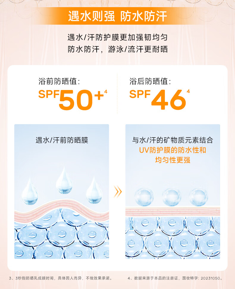 姬芮（ZA）防晒霜军训防晒乳隔离遮瑕妆前乳美白提亮养肤学生男女生礼物 【新品试用】防水防晒霜 3.5ml