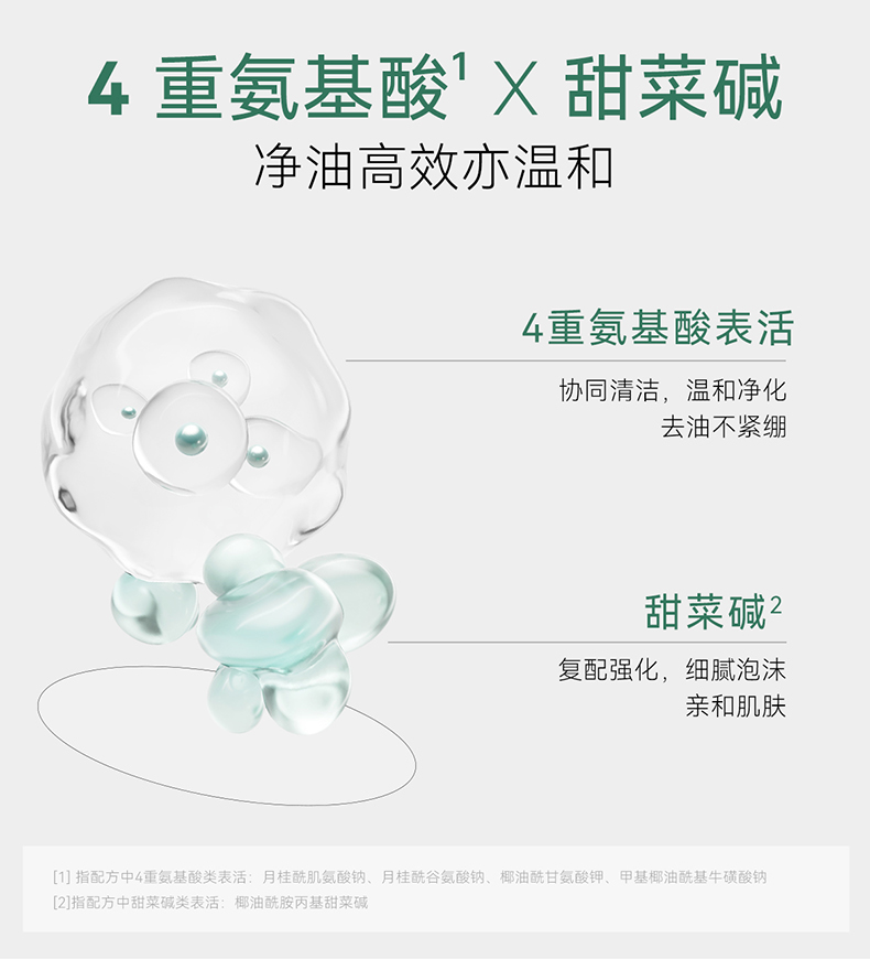安修泽（ONCUR）多酸洁颜蜜 氨基酸水杨酸果酸温和洁面慕斯洗面奶 120ml