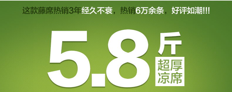 
                                        芭黎春 加厚凉席 御藤席子二三件套草席空调席 单人1.2/1.35 双人1.5m/1.8米 御藤席4046套件 1.2米床 120*195                