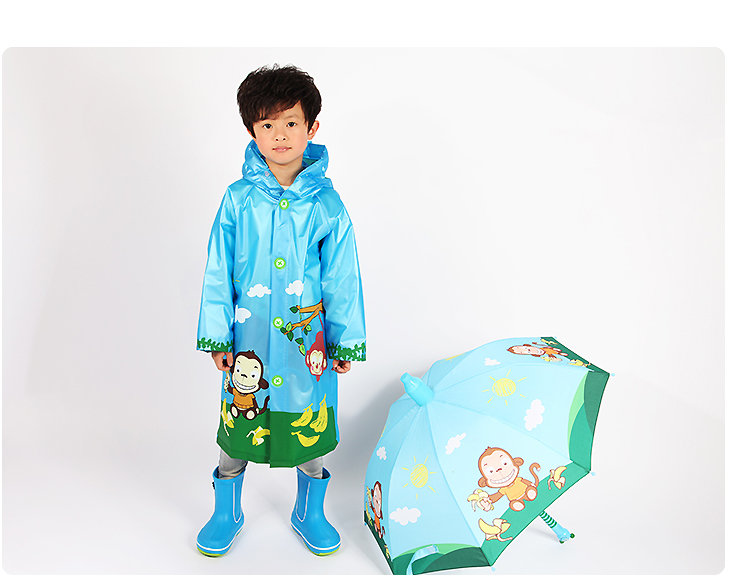 
                                        
                                        正招（kendo）儿童雨衣带书包位小学生雨披小孩卡通雨衣 R1绿色恐龙S码                
