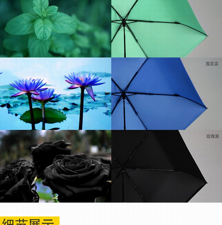 蕉下（BANANA UMBRELLA）BU2121 Air碳纤维三折折叠伞 随身伞超轻防晒遮阳晴雨小黑伞 蒲公英粉
