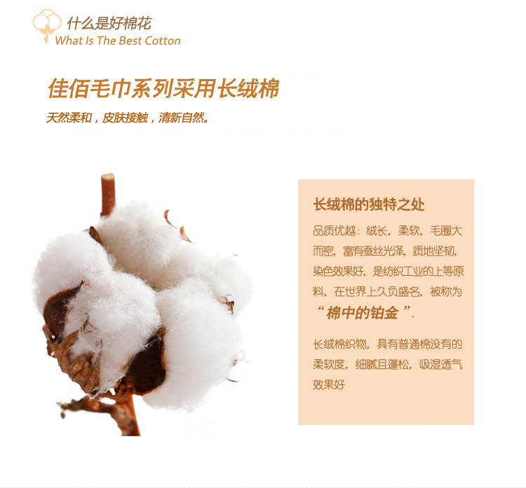 
                                        
                                        佳佰 毛巾 长绒棉加厚毛巾米色2件装                