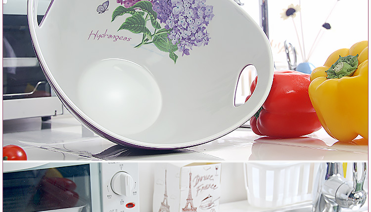 希尔SHALL 紫阳花系列密胺9英寸元宝果碗 SLD65809