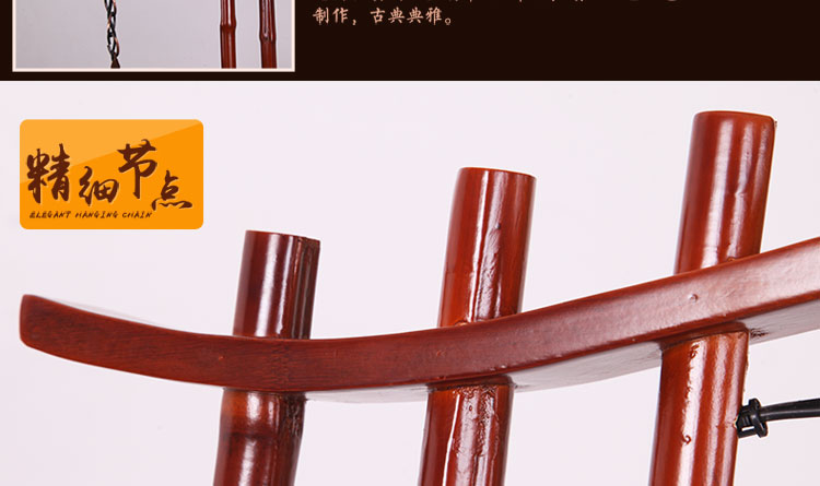 比月照明 中式灯具竹编灯笼宜家田园客厅装饰卧室书房床头台灯3277
