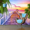 Пользовательские обои Mural 3D Sunset Seaside Gallery Scenery Фотография Обои для рабочего стола для телевизора с диваном для гостиной Комната для прихожей пользовательские обои mural 3d sunset seaside gallery scenery фотография обои для рабочего стола для телевизора с диваном для гостиной комната для прихожей