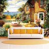 Country Style Wall Mural Европейский дом фермы Фото обои 3D стереоскопическая живопись для гостиной тисненые настенные обои для гостиной