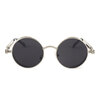 Vintage Women Steampunk Sunglasses Brand Design золотые и черные солнцезащитные очки старинные круглые круглые очки для мужчин UV gafas de sol