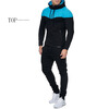 New Men' Fashion 2 Parts Hooded Sweatshirt and Sport Pants Set floral baby girls clothes long sleeve sweatshirt pants outfits 2pcs hooded clothes set