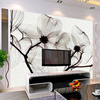 Современное абстрактное искусство Flower 3D Mural Обои Гостиная Интерьер отеля Простой домашний декор Стена Картина 3D Нетканые обои интерьер и декор