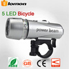 Bike Bicycle 5 LED Power Beam Front Cycling Light Bike Head Light Bike Accessories 5 LED Headlight Headlamp Headtorch Energy Savin led bicycle front light led flashlight cycling headlamp powerful zoom torch holder pressure switch bike portable light