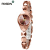 ROSDN TOP Brand Luxury Women Bracelet Watches Gift Set Fashion Women Dress wrist watch Ladies Quartz Rose Gold Watch Waterproof top luxury brand bracelet watches women rose gold quartz watch for women rhinestone stainless steel wristwatches female clock