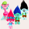 4Pcs/Set 23cm Trolls cartoon movie & tv Figure plush Dolls Trolls doll toys fashion doll children gift in-stock items 2017 trolls wig dresses set children costumes for girls carnival kids princess summer girl dress trolls cosplay party clothes