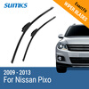 SUMKS Wiper Blades for Nissan Pixo 22&13 Fit Hook Arms 2009 2010 2011 2012 2013 sumks wiper blades for nissan xterra 24