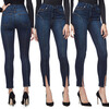S - XXL 2018 Skinny Slim High Waist Pencil Pants Women Stretch Sexy Denim Jeans Bodycon Leg Split Trousers plus size 32 52 denim trouser men jeans high stretch casual jeans mens denim jean relax business work trousers loose pants man