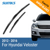 SUMKS Wiper Blades for Hyundai Veloster 26&18 Fit Hook Arms 2012 2013 2014 2015 2016 auto paper auto take up reel system for all roland sj sc fj sp300 540 640 740 vj1000
