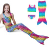 Купальник Mermaid для девушки 3pcs / set Детский купальник Two-Pieces Девочки Бикини Купальники Дети Купальные костюмы купальник детский billabong efie flounce set multi
