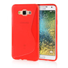 MOONCASE S - Line Soft Flexible Silicone Gel TPU Skin Shell Back ЧЕХОЛ ДЛЯ Samsung Galaxy E7 Red embossed tpu gel shell for ipod touch 5 6 girl in red dress