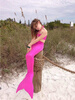 3 шт. Позолота для девочек Mermaid Tail Купальники Купальные костюмы Бикини Купальники Плавательные костюмы Плавающая одежда купальники