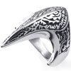 hpolw mens серебро & Black дизайн ювелирных изделий из нержавеющей стали, птица феникс огонь элегантность кольцо, ширина: 30