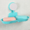 Sheng Su Shang Shang Shuang Ge Sucker Soap Box Творческая мыльная коробка Ванная комната Полка с двойной сеткой Lek Leaf Sands Soap Blue shengyi shang shang ванная комната пол стойки ванная комната съемные многоэтажные полки угловая рама три