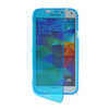 MOONCASE Flip Wallet Soft Gel TPU Silicone Back Shell ЧЕХОЛ ДЛЯ Samsung Galaxy S5 I9600 Blue embossed tpu gel shell for ipod touch 5 6 girl in red dress