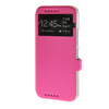 MOONCASE Slim Leather Wallet Flip Card Slot Holster Pouch with Kickstand чехол для HTC One M9 Hot pink чехол футляр для рации arva arva radio holster