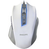 Philips (PHILIPS) SPK9401W 8-кнопочная четырехскоростная переменная скорость света игра мышь вибрационная мышь белая мышь власти мышь