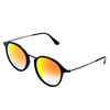 Ray-Ban Ray-Ban очки мужские и женские модели серии круглых черный кадр очки линзы оранжевый градиентных отражающими солнечные очки RB2447F 901 / 4W 52мм ray ban солнцезащитные очки rb 2447 901