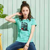 Semir summer Semen summer Korean round neck T fun печатная грунтовка рубашка 12216000043 розовый зеленый L semir футболка летняя корейская версия хлопчатобумажной круглой шеи t fun печатная грунтовка рубашка 12216000043 желтый зеленый s