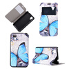 Blue Butterfly Design Кожа PU откидной крышки Кошелек для карты памяти Чехол для Wiko Sunset карты памяти
