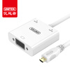 Улучшенный человек (UNITEK) HDMI VGA конвертер HD видео с аудио адаптером порта PC-TV кабель коробки дисплея проекторов черный Y-6333BK телевизор 28 samsung lt28e310ex hd 1366x768 vga usb hdmi черный